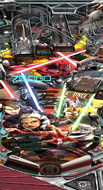 Star Wars Pinball – The Clone Wars virtual pinball table
