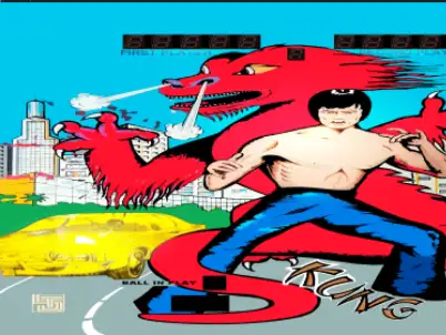 Kung Fu virtual pinball table
