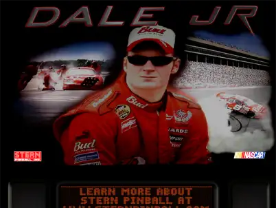 Dale Jr. virtual pinball table