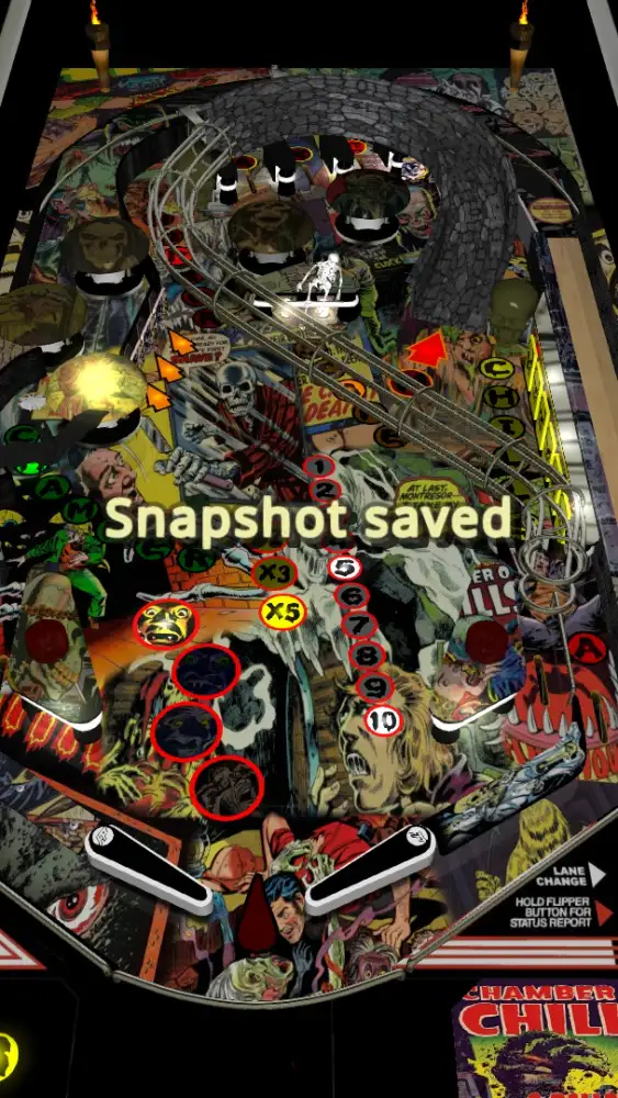 Chamber of Chills virtual pinball table
