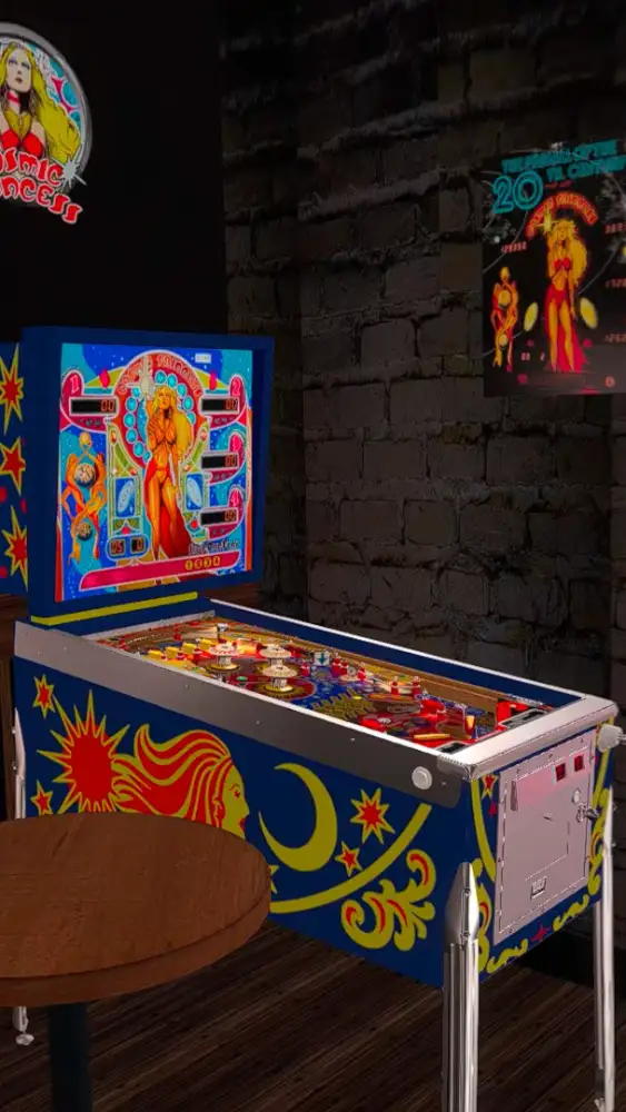 Cosmic Princess virtual pinball table