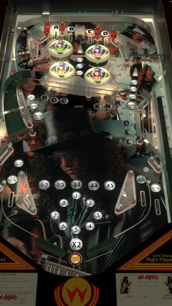 Slash’s Snakepit It’s Five O’clock Somewhere virtual pinball table