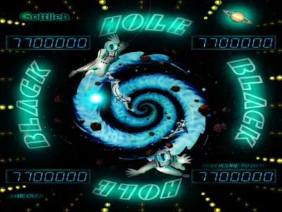 Black Hole virtual pinball table