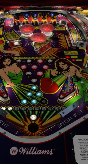 Laser Ball virtual pinball table
