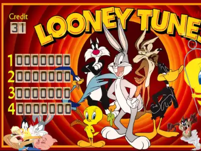 Looney Tunes virtual pinball table