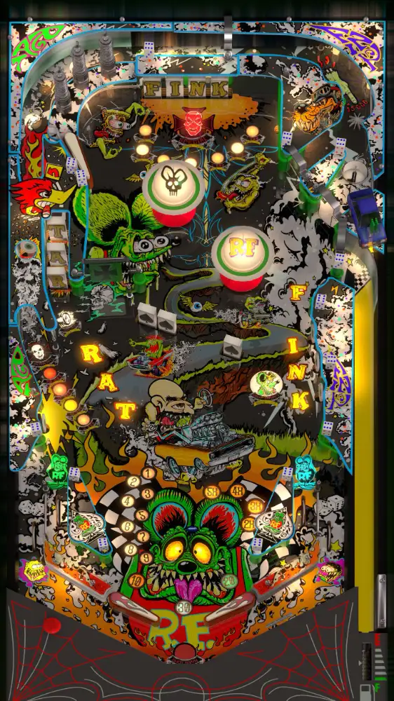 Rat Fink virtual pinball table