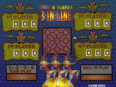 3-In-Line virtual pinball table