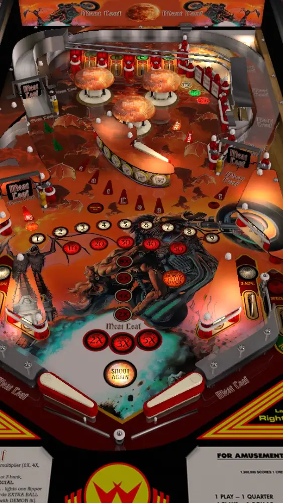 Meat Loaf virtual pinball table