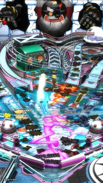 Ms. Splosion Man virtual pinball table