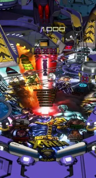 X-men virtual pinball table