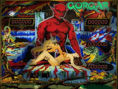 Gorgar virtual pinball table