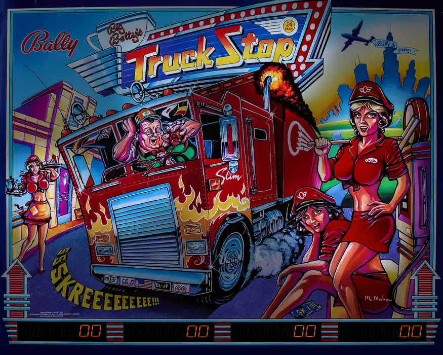 Truck Stop virtual pinball table