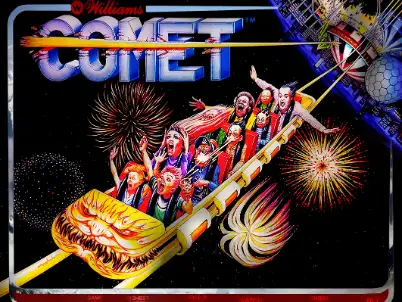 Comet virtual pinball table