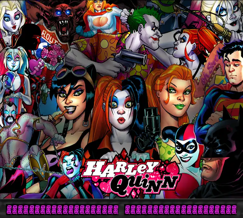 Harley Quinn virtual pinball table