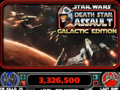 Star Wars Death Star Assault virtual pinball table