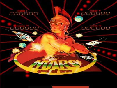 Mars God of War virtual pinball table