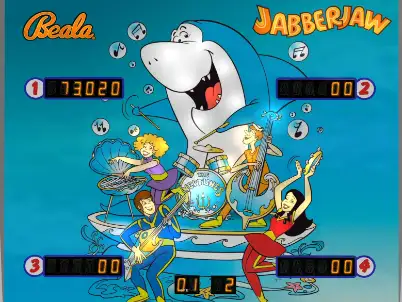 Jabberjaw virtual pinball table