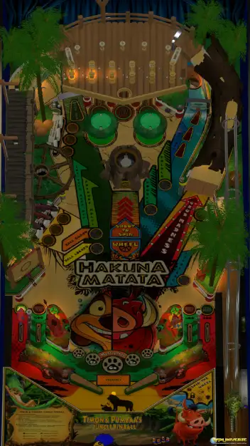 Timon &amp; Pumbaa’s Jungle Pinball virtual pinball table