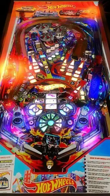 Hot Wheels virtual pinball table