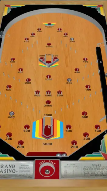 Grand Casino virtual pinball table