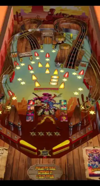 Sunset Riders Pinball virtual pinball table