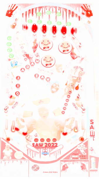 Saw virtual pinball table