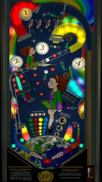Feiseanna II – Dream Worlds virtual pinball table