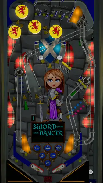 Sword Dancer virtual pinball table