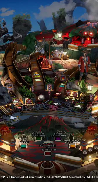 Verne’s Mysterious Island virtual pinball table