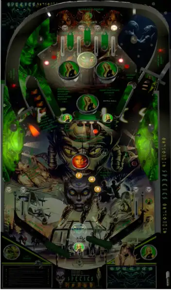 Species virtual pinball table