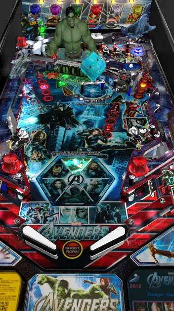 Avengers virtual pinball table