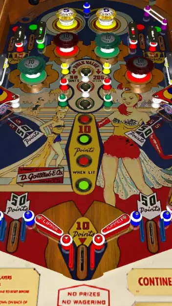 Continental Cafe virtual pinball table