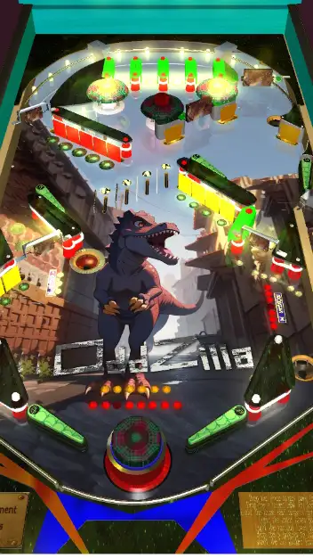 OddZilla virtual pinball table