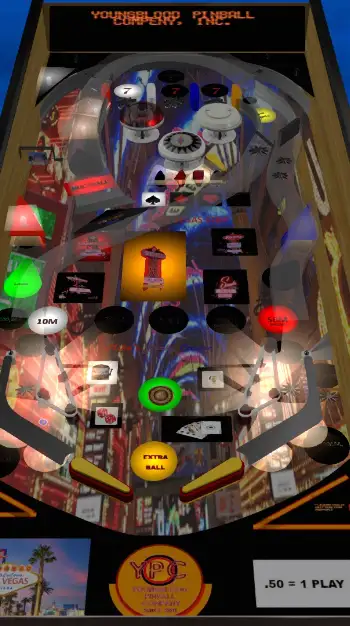Mike Vegas virtual pinball table