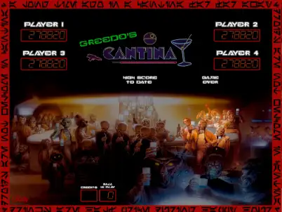 Greedo’s Cantina Pinball virtual pinball table