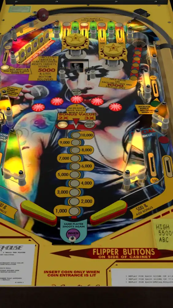 Amy Winehouse virtual pinball table