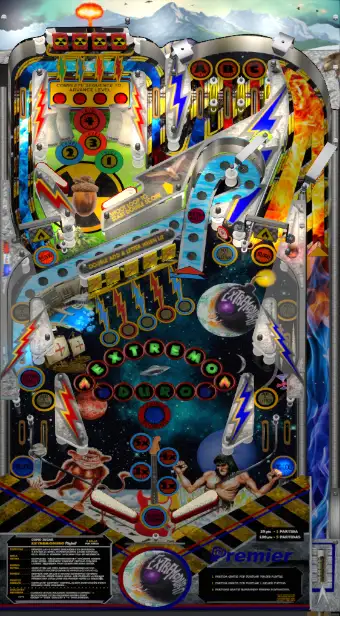 Extremoduro Pinball virtual pinball table
