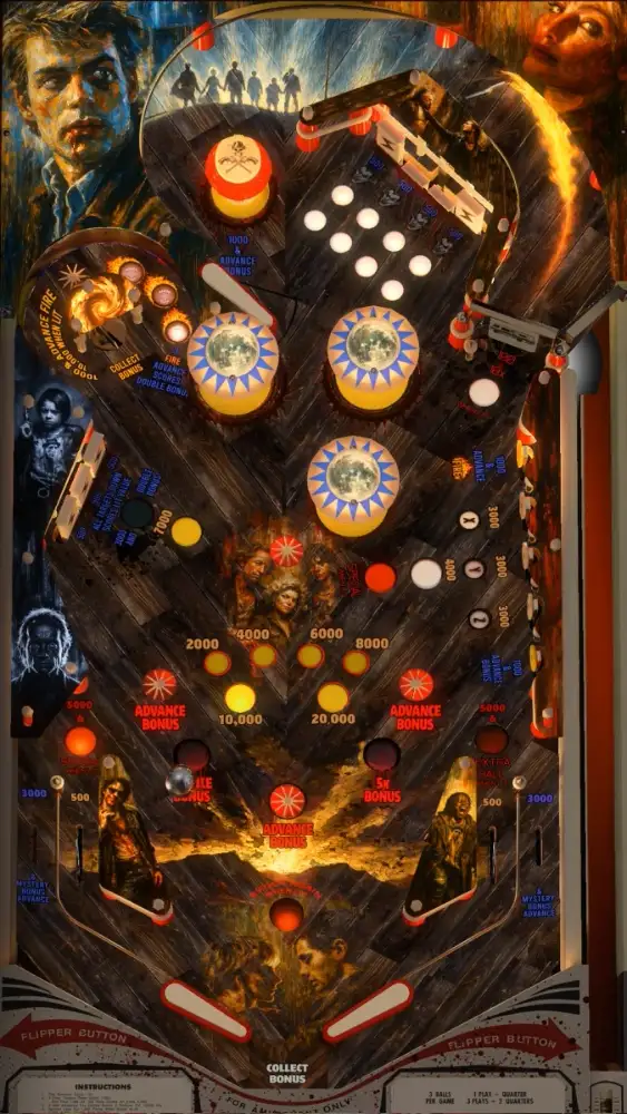 Near Dark virtual pinball table