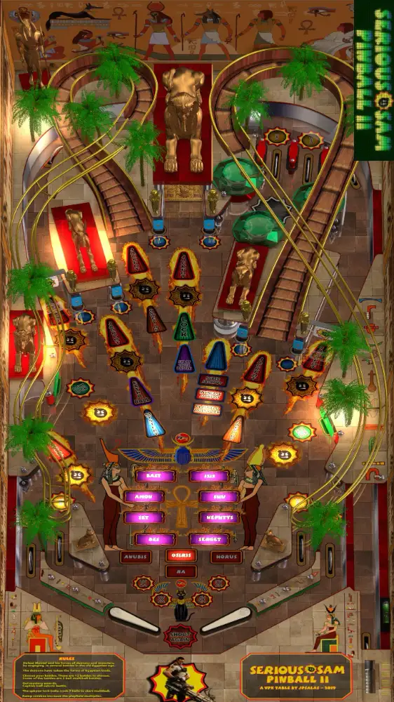 Serious Sam II virtual pinball table
