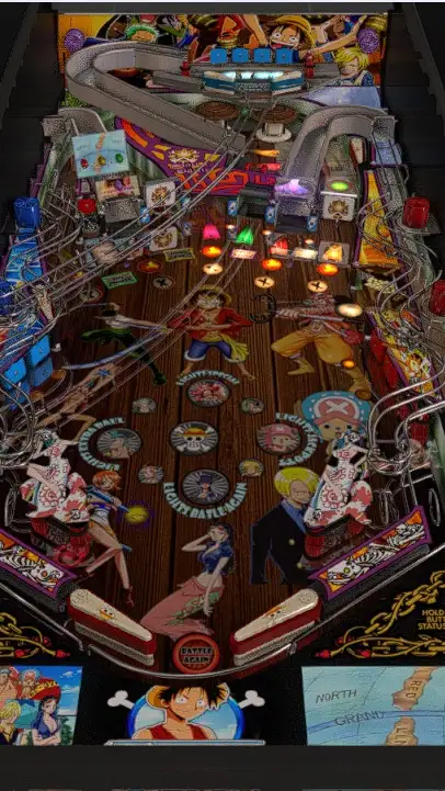 One Piece virtual pinball table