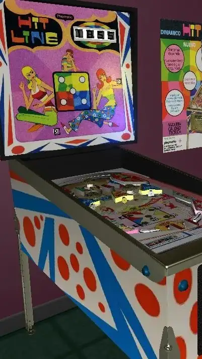 Hit Line virtual pinball table