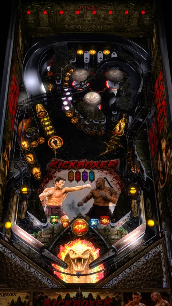 Kickboxer virtual pinball table