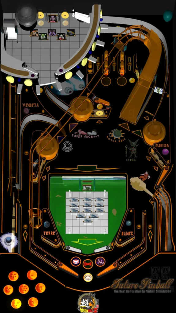 Dragon Ball Z virtual pinball table
