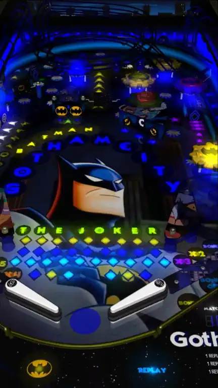 Gotham City (Bat Man) virtual pinball table